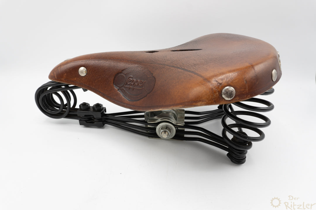 Lepper D90 Ledersattel Braun