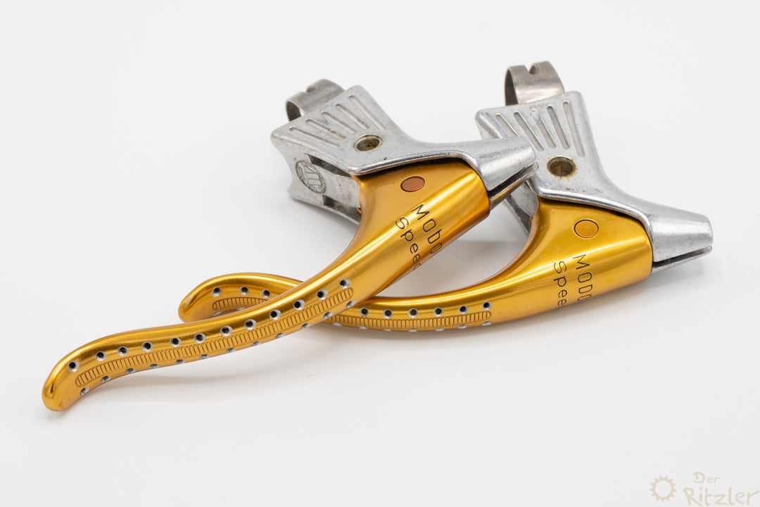 Modolo Speedy Bremshebel gelb eloxiert NOS