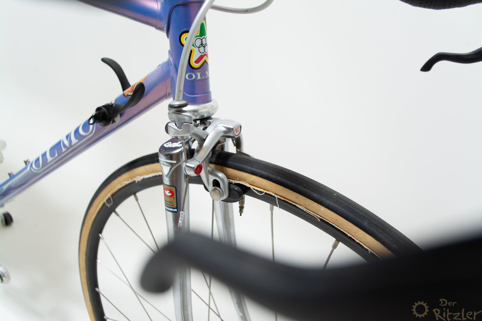 rennrad zeitfahrrad Olmo Chrono Zeitfahrrad 56CM Campagnolo Super Record Vintage Steelbike