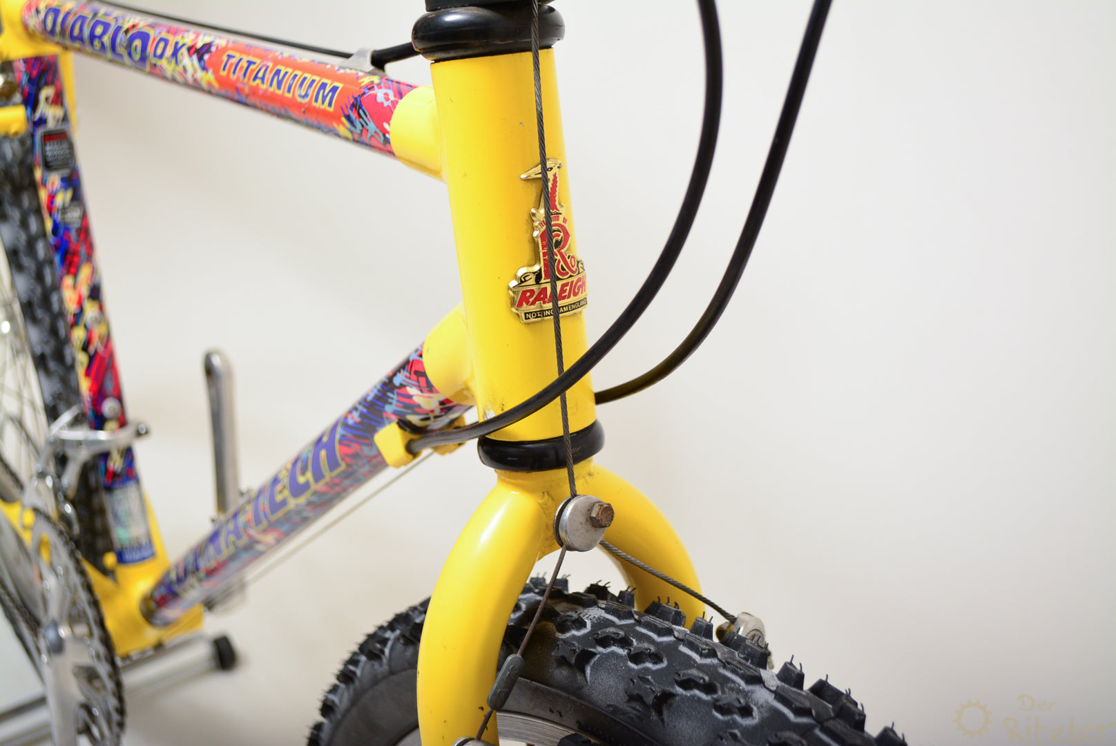rennrad diavolo Raleigh Dyna-Tech Diablo DX Titanium 44CM Vintage Mountainbike