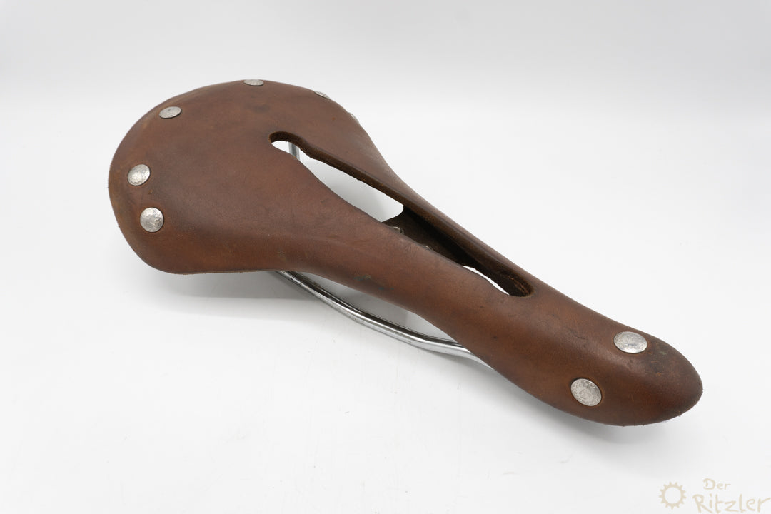 Rivet Cycle Works The Diablo Leder Sattel braun - Der Ritzler