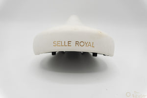 Selle Royal Futura Leder Sattel weiß NOS