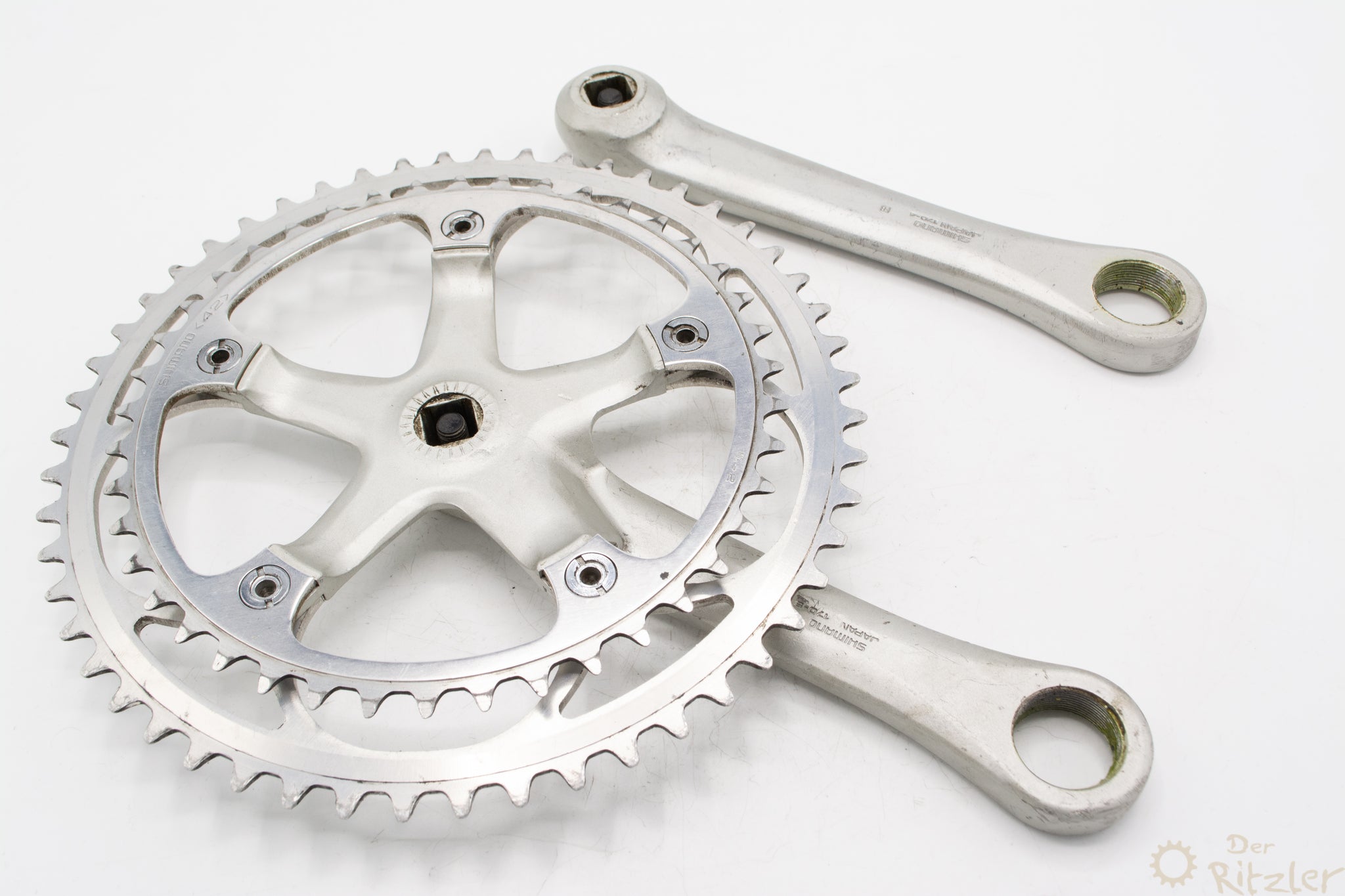 rennrad kurbel zähne Shimano 600 AX FC-6300 Kurbelsatz 170mm