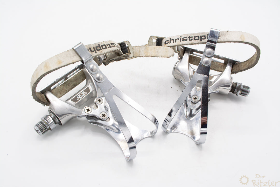 pedal mit riemen Shimano 600 PD-6207 Pedale mit Christophe Riemen