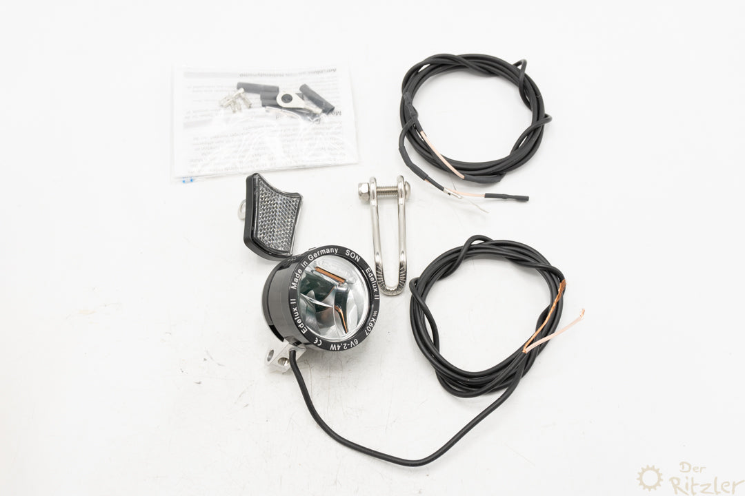 SON Edelux II Vorderradlampe schwarz NIB
