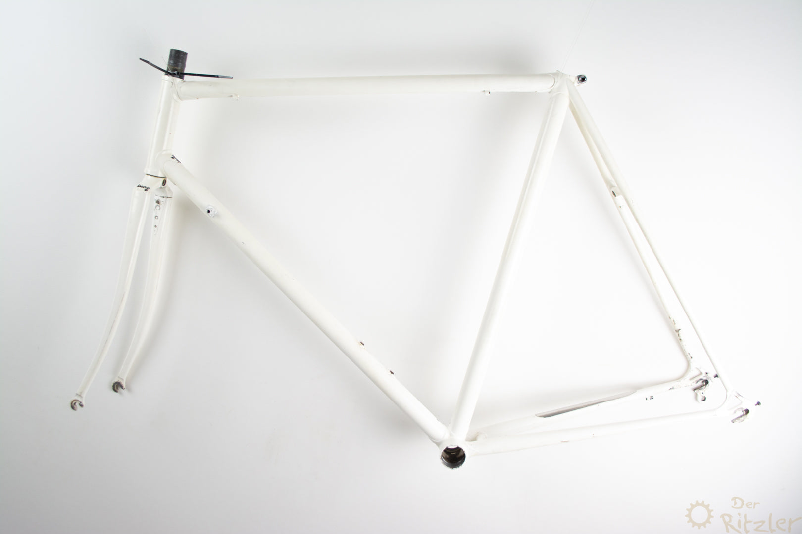 rennrad rahmen 57 cm Weißer Vintage Rennradrahmen 57CM