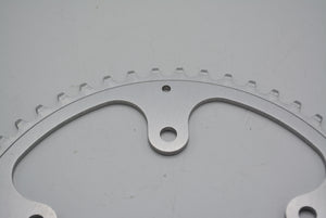 Aluminium Kettenblatt 52 Zahn 130mm Lochkreis NOS Chainring