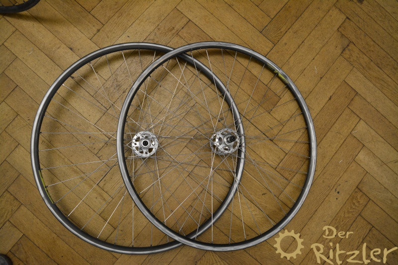 Campagnolo C-Record Hochflansch auf Wolber TX Laufradsatz Schraubkranz 7-fach
