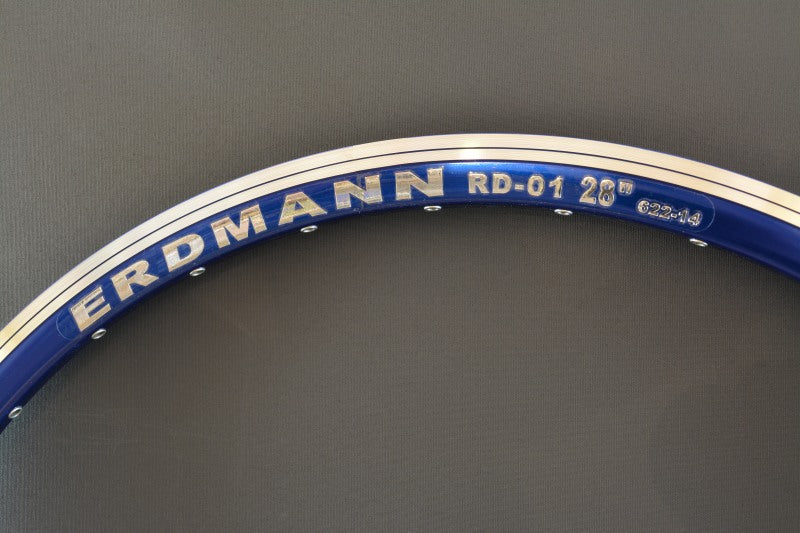 Erdmann RD-01 Hochschulter Felge blau 32 Loch 32h NEU
