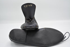 Scarpe da bici da strada vintage Espoir taglia 36, ​​39 scarpe da ciclismo NIB nere scarpe da donna