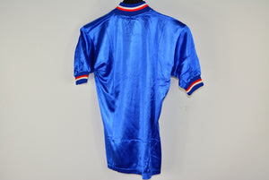 Cycling jersey blue shiny road bike top / jersey / jersey retro