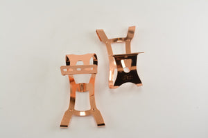 CKC doppel Fußhaken rot/gold Medium NOS