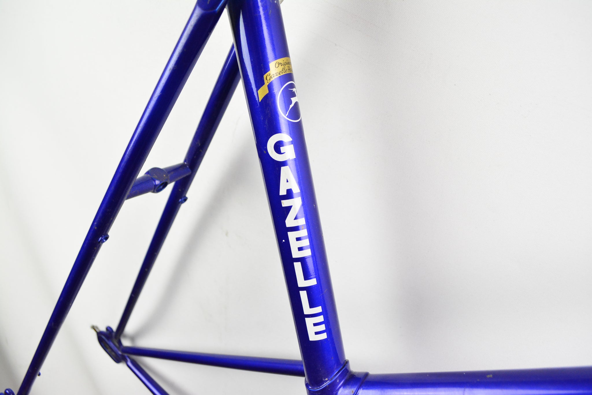 gazelle fahrrad blau Gazelle Semi Race Damen Rennradrahmen Blau 52cm NOS