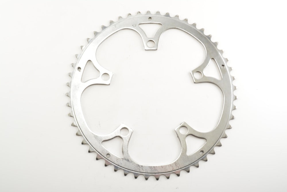 Vintage Stahl Kettenblatt 52 Zähne 122 mm Lochkreis