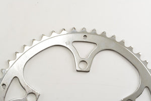 Vintage steel chainring 52 teeth 122 mm bolt circle diameter