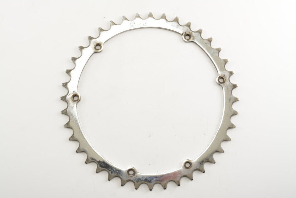 Vintage Stahl Kettenblatt 40 Zähne 140 mm Lochkreis 6-Loch