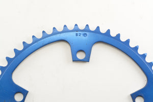 Gipiemme Kettenblatt blau 52 Zähne 144 mm Lochkreis NOS