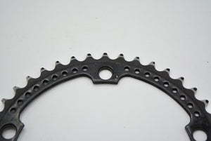 Vintage Kettenblatt mit Löchern Schwarz 44 Zahn 144 mm