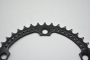 Vintage chain ring with holes black 44 tooth 144 mm