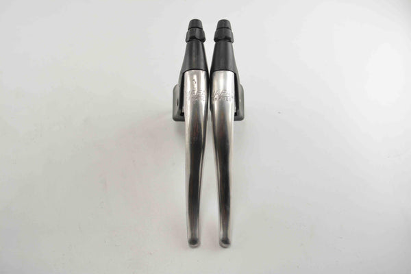 Leviers De Frein Mafac Course 130 Aluminium Vintage - Capots Marron, Pour Vélo Route Acier