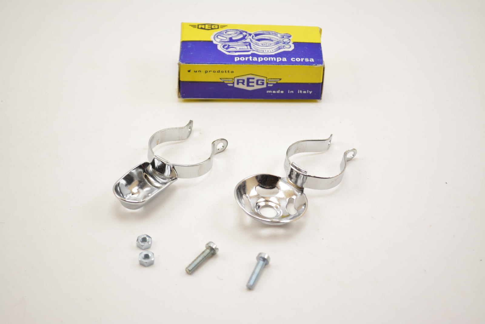 REG Pumpenhalter Schelle NIB zum befestigen der Fahrradpumpe am Rahmen Vintage Frame Clamps