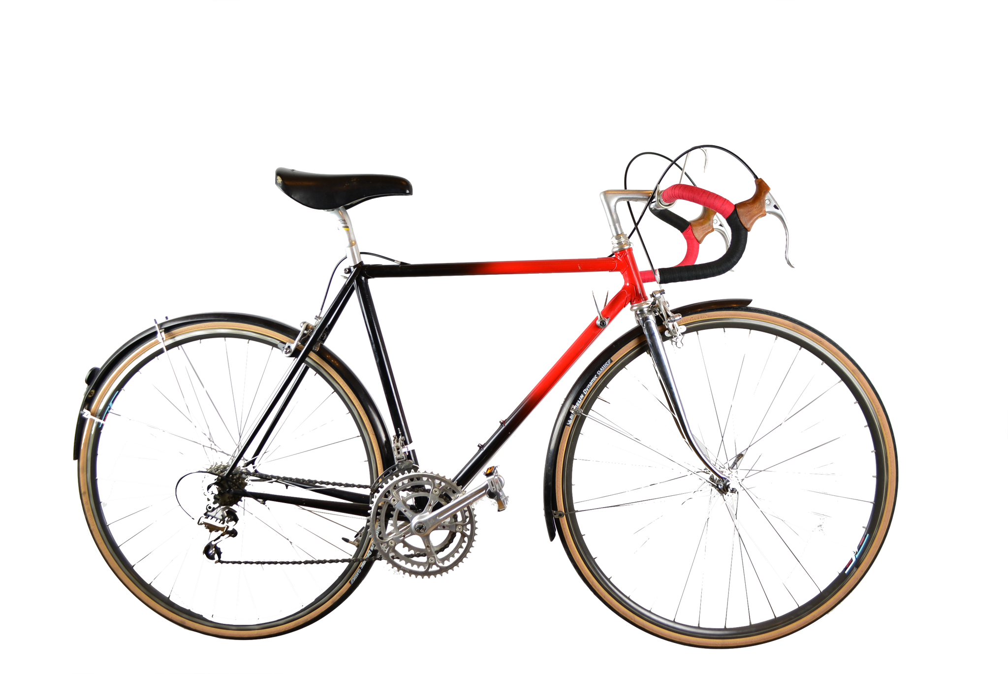 rennrad rot schwarz Randoneur Rot/Schwarz Sachs Huret 51cm