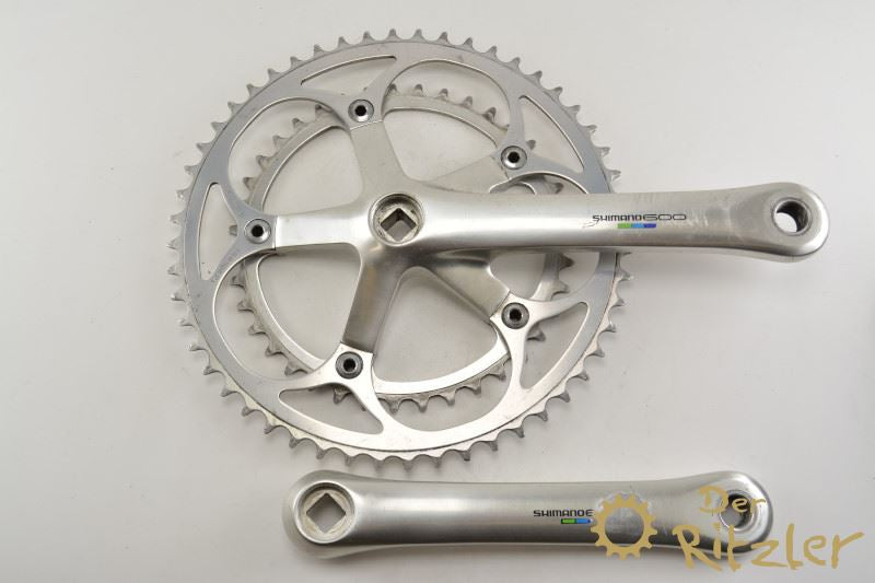 Pédalier Vélo Vintage Shimano 600 FC-6400 - 170mm, état Correct Pour Collection Ou Rénovation