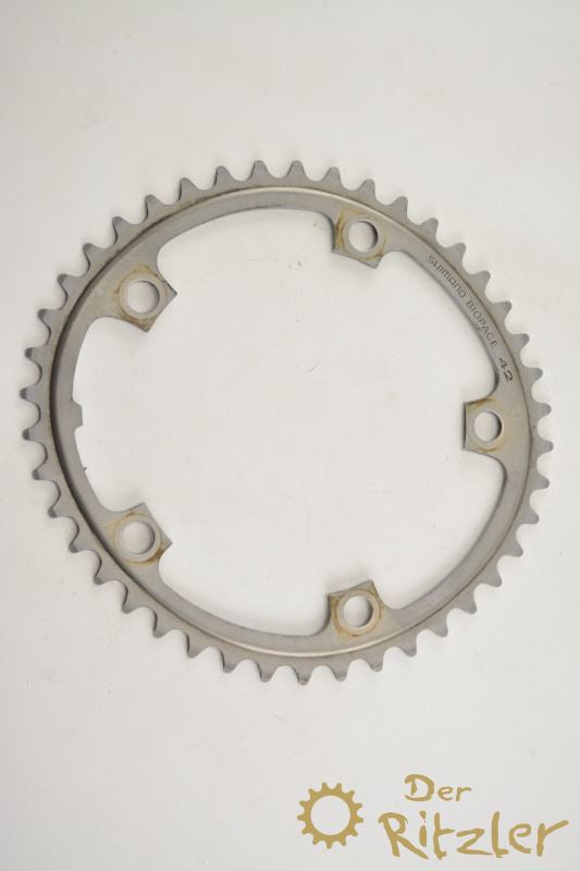 Shimano Biopace Kettenblatt 42 Zähne 130 Lochkreis stahl