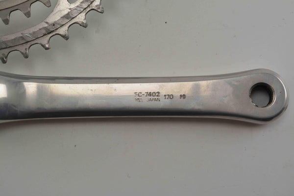 パーツ SHIMANO FC-7402 170mm 52/42T DURA-ACE Shimano Dura-Ace Crankset FC-7402 - I Know a Guy Bicycles