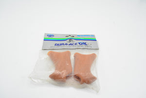 OVP Shimano Dura Ace Bremsgriff - Gummis / Hauben/ Überzieher / braun für Vintage Bremshebel NOS