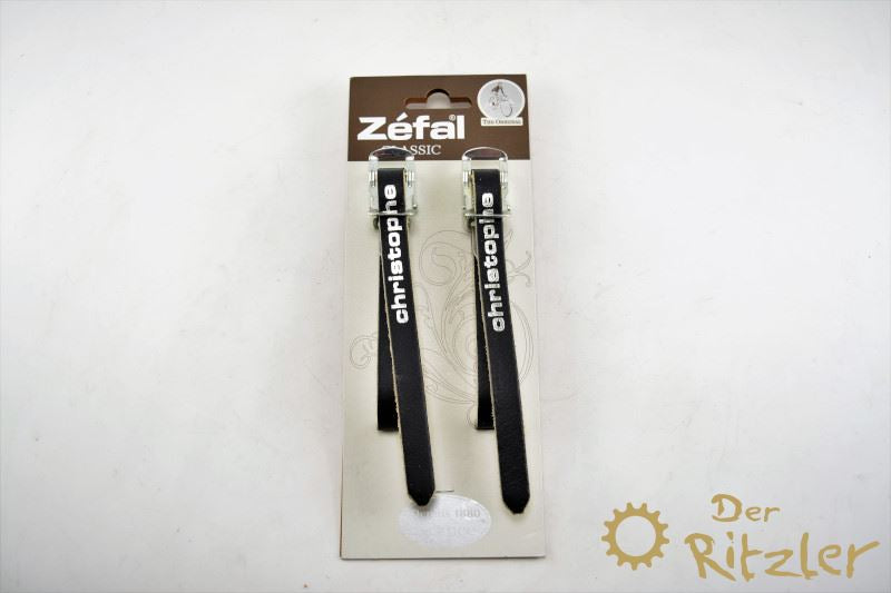 Zefal Christophe Pedaleriemen Leder schwarz
